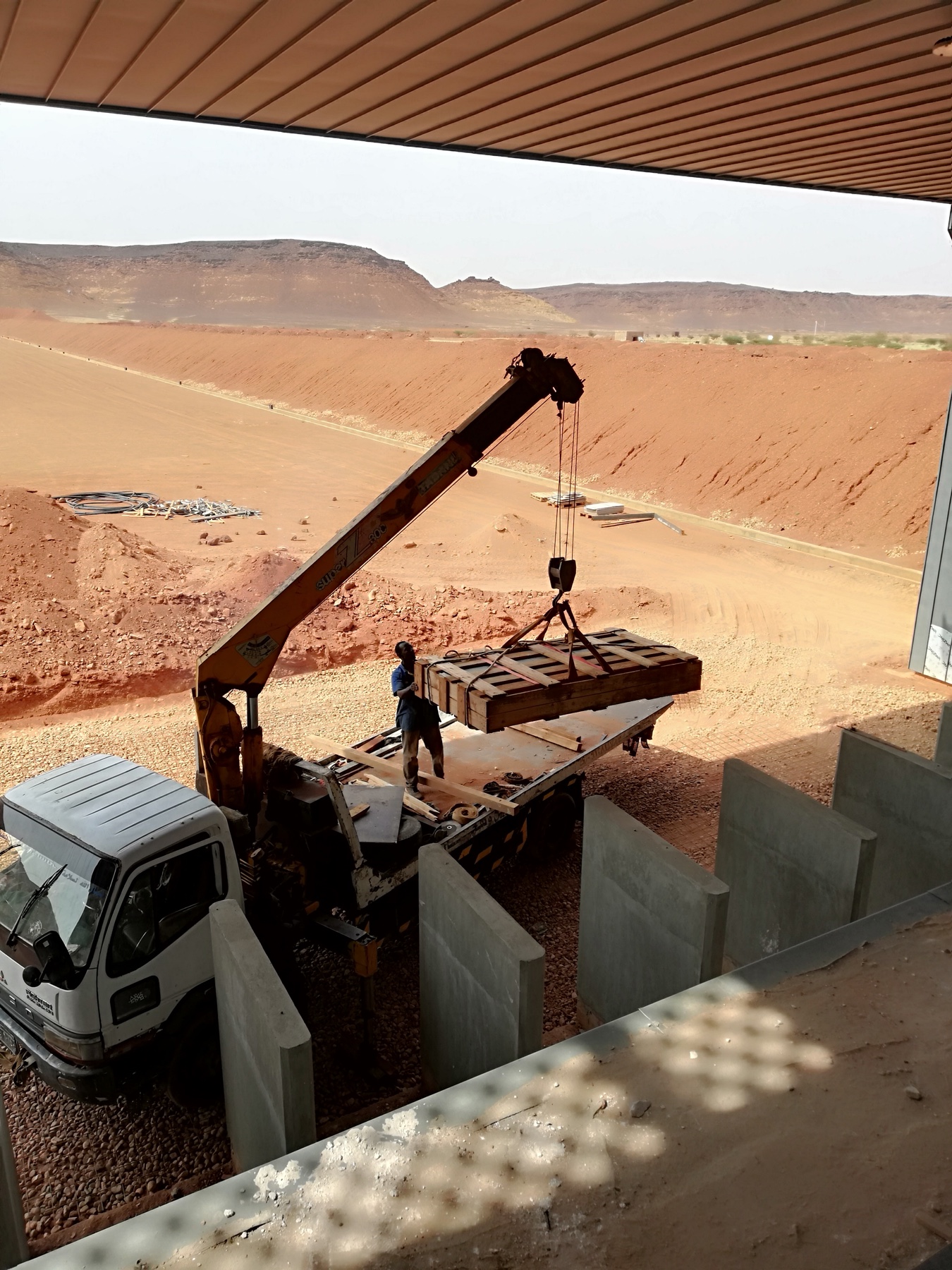 International shooting range construction site